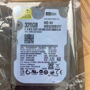 320GB Hard Drive Western Digital WD AV WR3200BVVT